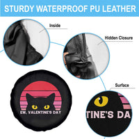 Funny Black Cat Anti Valentine Meme Spare Tire Cover - Wonder Print Shop