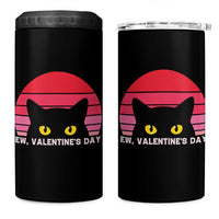 Funny Black Cat Anti Valentine Meme 4 in 1 Can Cooler Tumbler - Wonder Print Shop