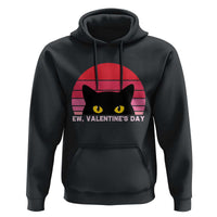 Funny Black Cat Anti Valentine Meme Hoodie - Wonder Print Shop