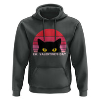 Funny Black Cat Anti Valentine Meme Hoodie - Wonder Print Shop