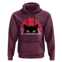 Funny Black Cat Anti Valentine Meme Hoodie - Wonder Print Shop