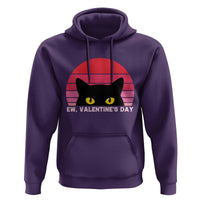 Funny Black Cat Anti Valentine Meme Hoodie - Wonder Print Shop