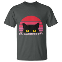 Funny Black Cat Anti Valentine Meme T Shirt - Wonder Print Shop