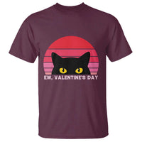 Funny Black Cat Anti Valentine Meme T Shirt - Wonder Print Shop
