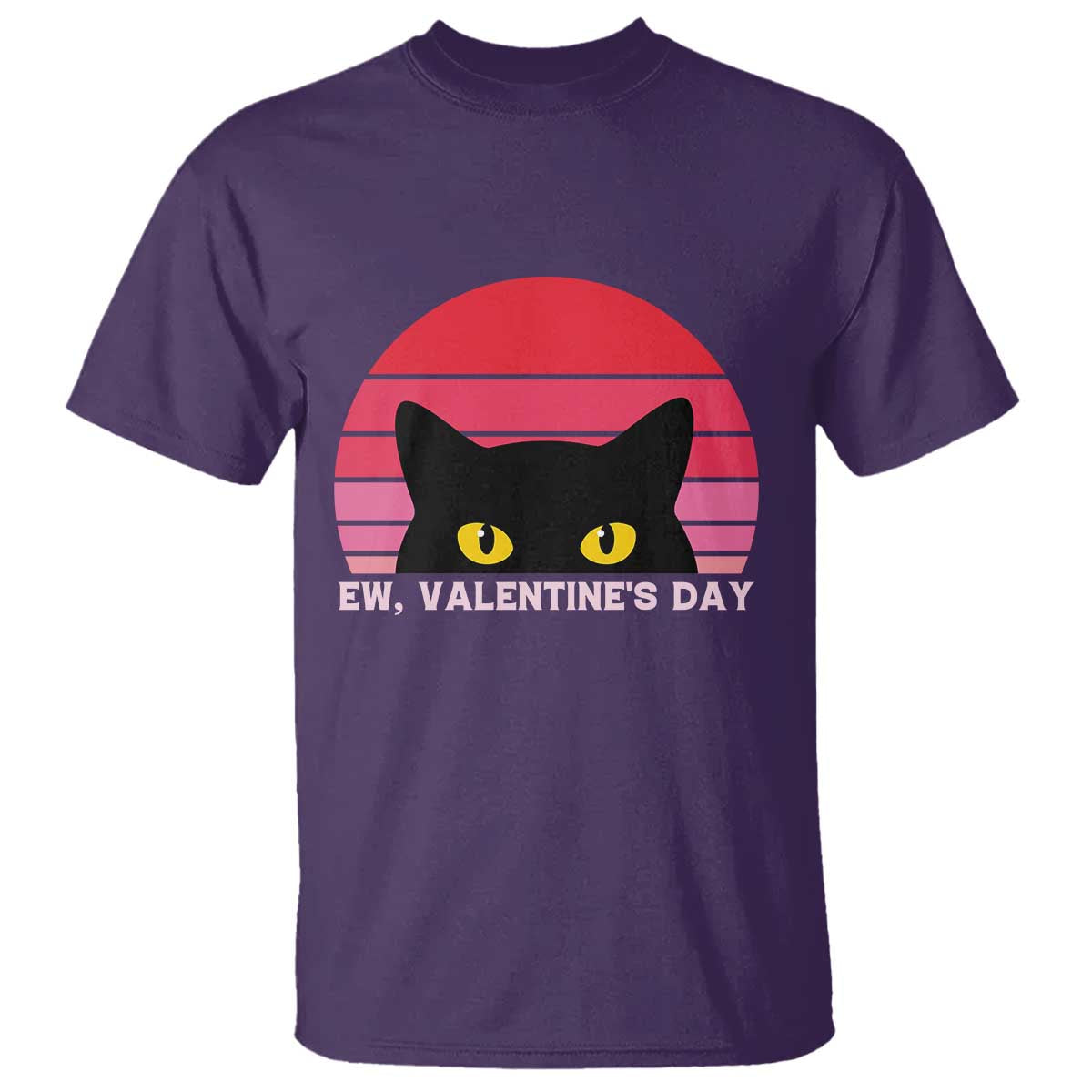 Funny Black Cat Anti Valentine Meme T Shirt - Wonder Print Shop