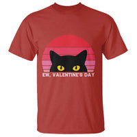Funny Black Cat Anti Valentine Meme T Shirt - Wonder Print Shop