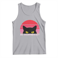 Funny Black Cat Anti Valentine Meme Tank Top - Wonder Print Shop