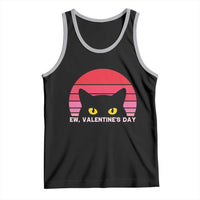 Funny Black Cat Anti Valentine Meme Tank Top - Wonder Print Shop