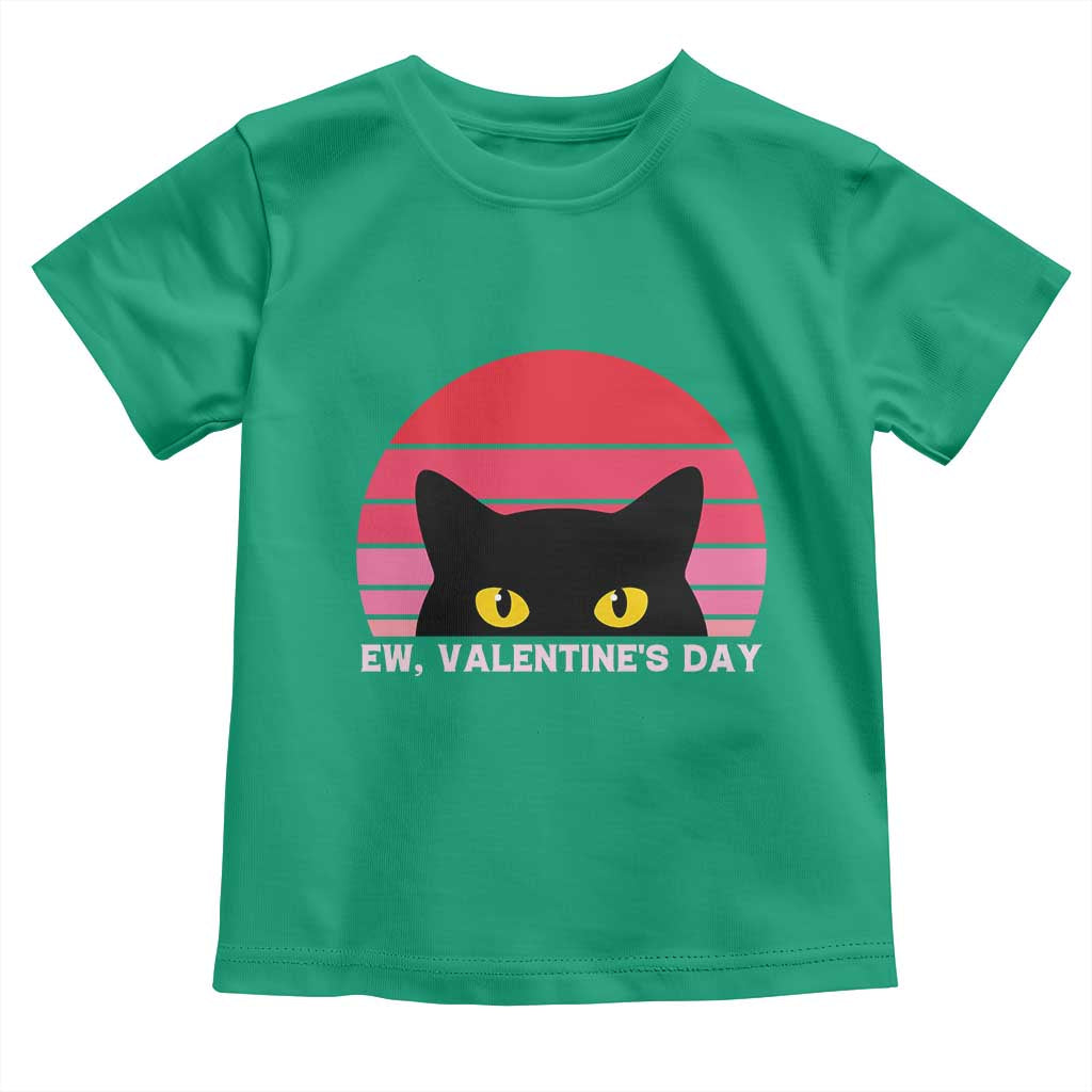 Funny Black Cat Anti Valentine Meme Toddler T Shirt - Wonder Print Shop
