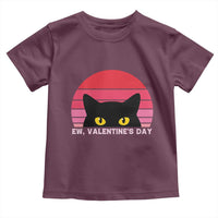 Funny Black Cat Anti Valentine Meme Toddler T Shirt - Wonder Print Shop