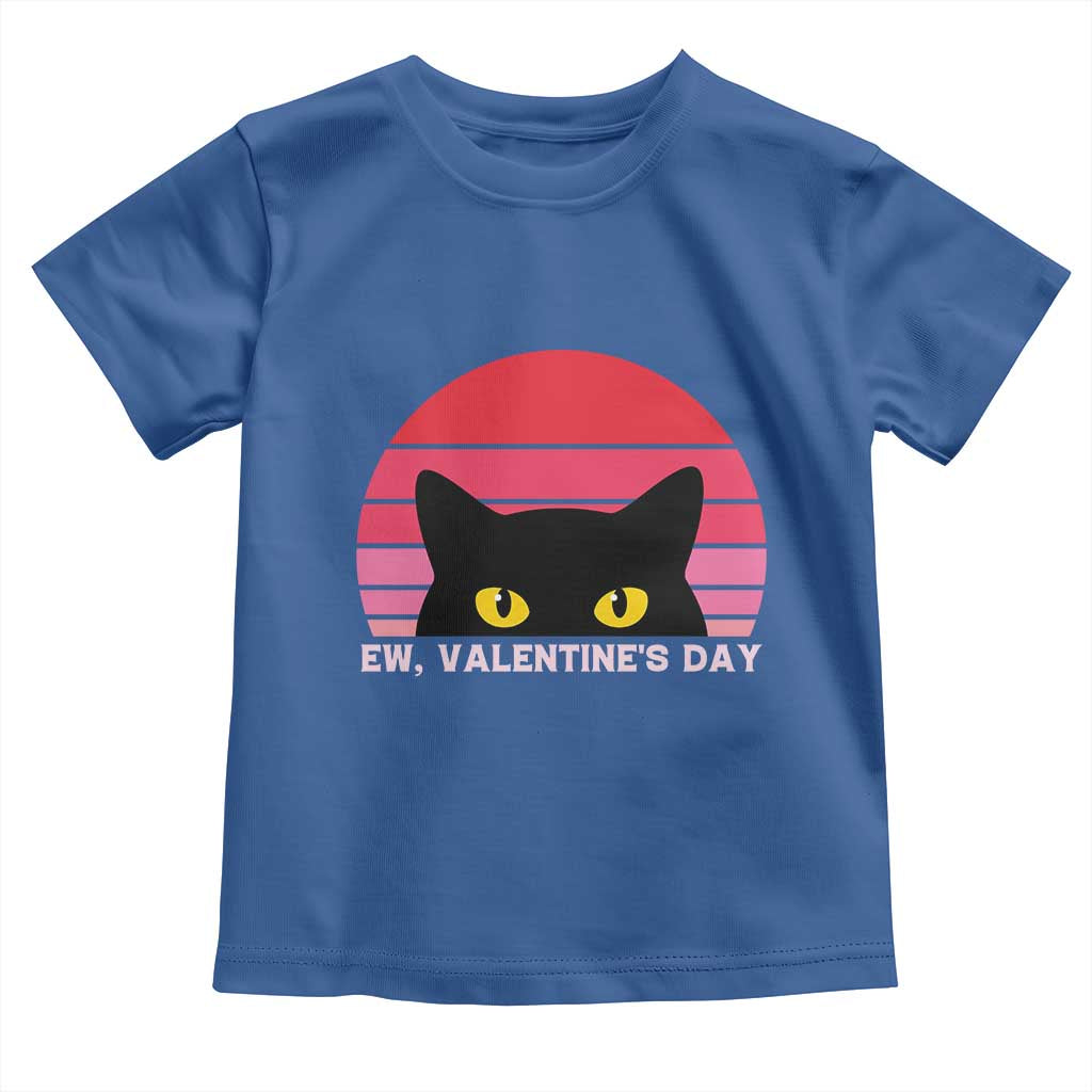 Funny Black Cat Anti Valentine Meme Toddler T Shirt - Wonder Print Shop