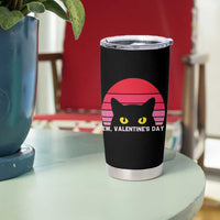 Funny Black Cat Anti Valentine Meme Tumbler Cup - Wonder Print Shop