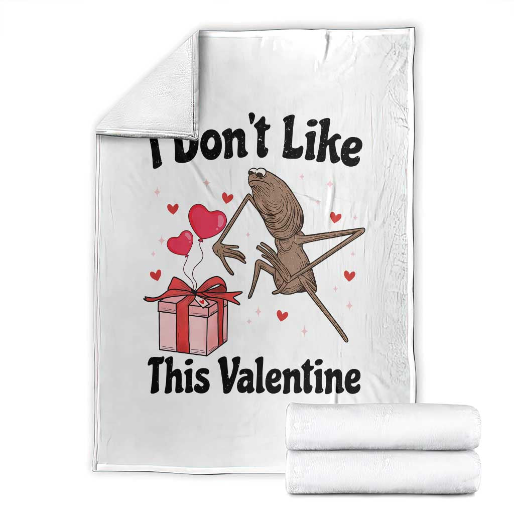 Marcus The Worm Meme Throw Blanket I Do Not Like This Valentine - Wonder Print Shop