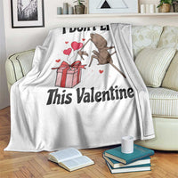 Marcus The Worm Meme Throw Blanket I Do Not Like This Valentine - Wonder Print Shop