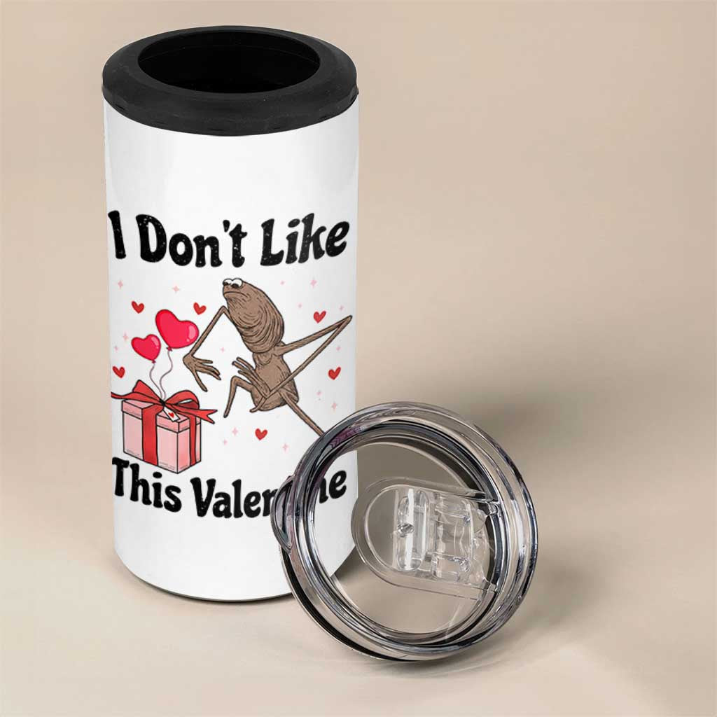 Marcus The Worm Meme 4 in 1 Can Cooler Tumbler I Do Not Like This Valentine - Wonder Print Shop