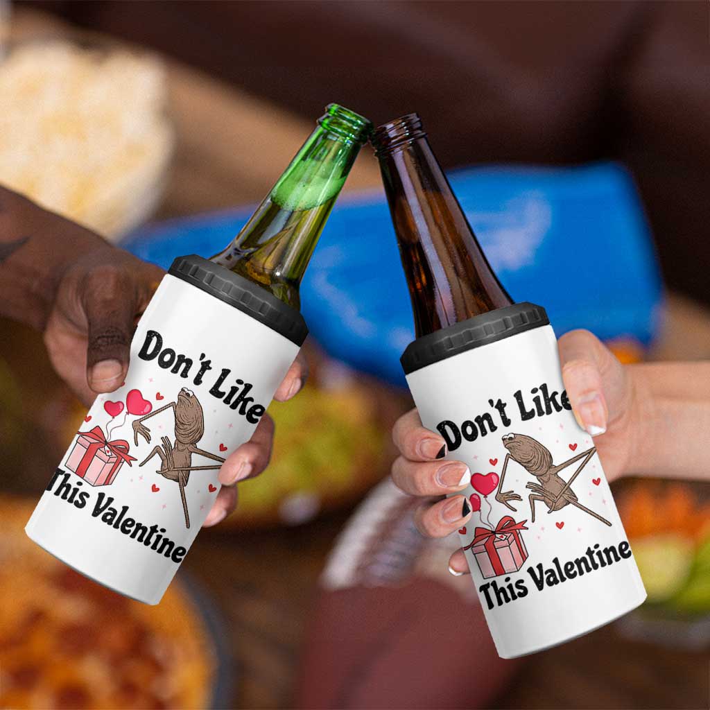 Marcus The Worm Meme 4 in 1 Can Cooler Tumbler I Do Not Like This Valentine - Wonder Print Shop