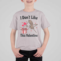 Marcus The Worm Meme T Shirt For Kid I Do Not Like This Valentine - Wonder Print Shop
