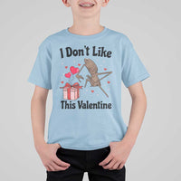 Marcus The Worm Meme T Shirt For Kid I Do Not Like This Valentine - Wonder Print Shop