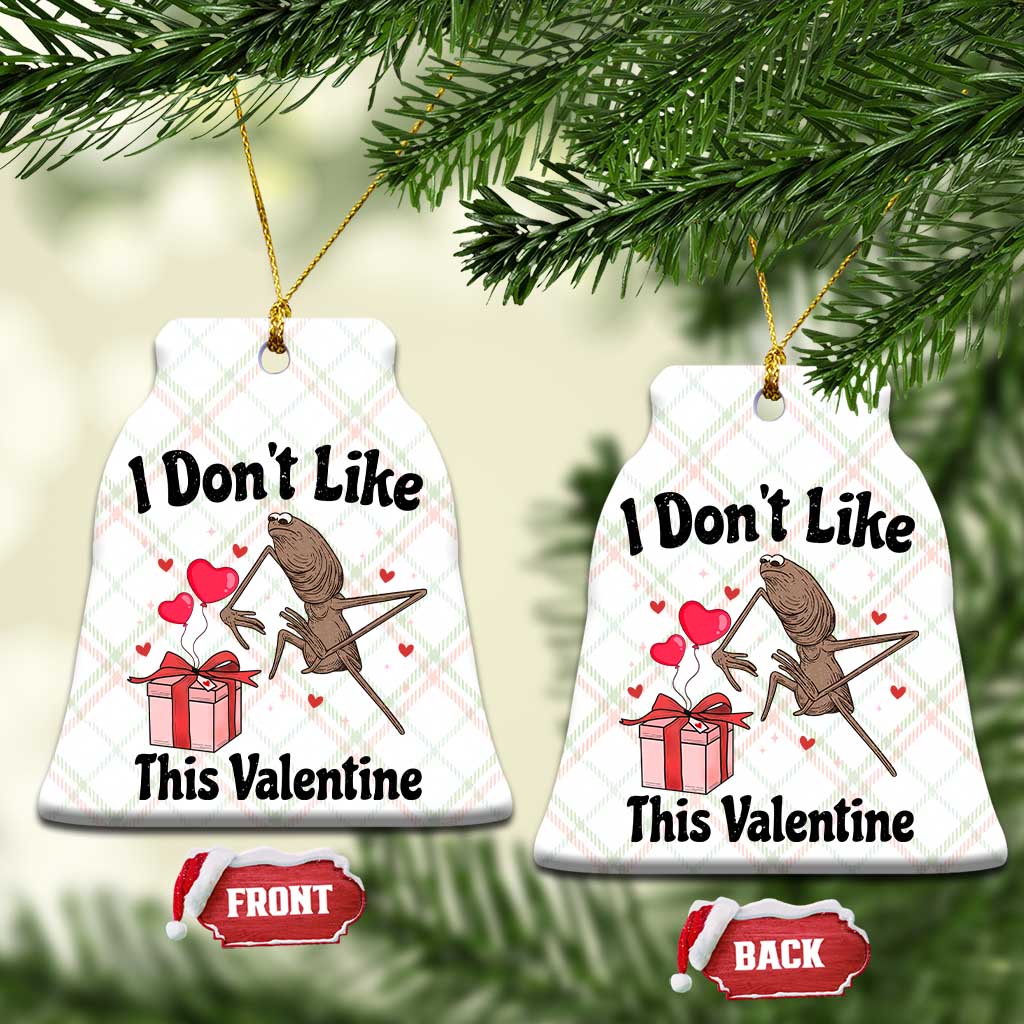 Marcus The Worm Meme Ceramic Ornament I Do Not Like This Valentine - Wonder Print Shop