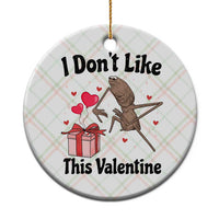 Marcus The Worm Meme Ceramic Ornament I Do Not Like This Valentine - Wonder Print Shop