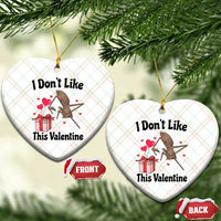 Marcus The Worm Meme Ceramic Ornament I Do Not Like This Valentine - Wonder Print Shop