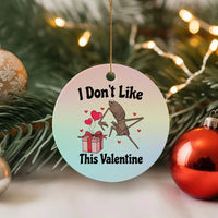 Marcus The Worm Meme Ceramic Ornament I Do Not Like This Valentine - Wonder Print Shop