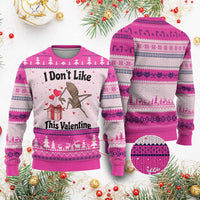 Marcus The Worm Meme Ugly Christmas Sweater I Do Not Like This Valentine - Wonder Print Shop