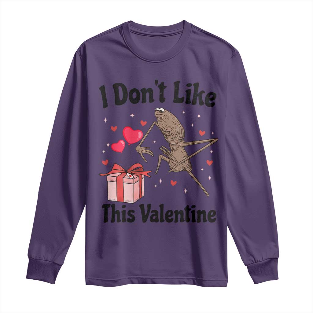 Marcus The Worm Meme Long Sleeve Shirt I Do Not Like This Valentine - Wonder Print Shop