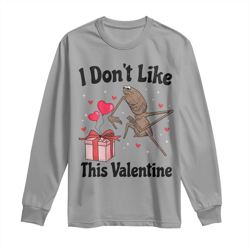 Marcus The Worm Meme Long Sleeve Shirt I Do Not Like This Valentine - Wonder Print Shop