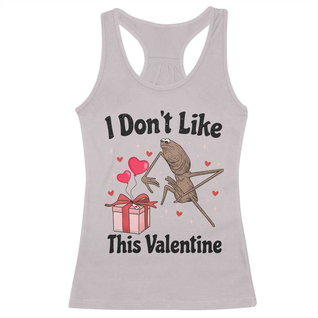 Marcus The Worm Meme Racerback Tank Top I Do Not Like This Valentine - Wonder Print Shop