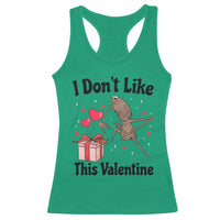 Marcus The Worm Meme Racerback Tank Top I Do Not Like This Valentine - Wonder Print Shop