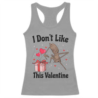 Marcus The Worm Meme Racerback Tank Top I Do Not Like This Valentine - Wonder Print Shop