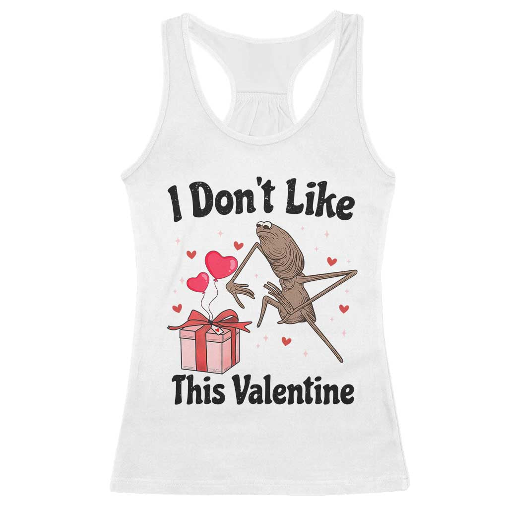 Marcus The Worm Meme Racerback Tank Top I Do Not Like This Valentine - Wonder Print Shop