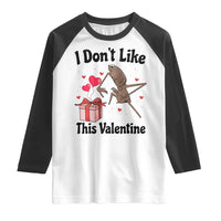 Marcus The Worm Meme Raglan Shirt I Do Not Like This Valentine - Wonder Print Shop