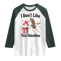 Marcus The Worm Meme Raglan Shirt I Do Not Like This Valentine - Wonder Print Shop