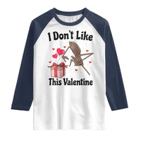 Marcus The Worm Meme Raglan Shirt I Do Not Like This Valentine - Wonder Print Shop