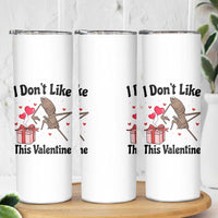 Marcus The Worm Meme Skinny Tumbler I Do Not Like This Valentine - Wonder Print Shop