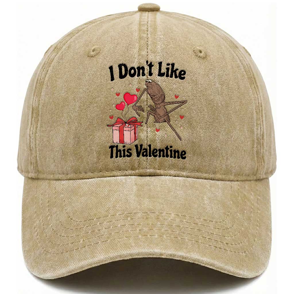 Marcus The Worm Meme Washed Cotton Baseball Cap I Do Not Like This Valentine