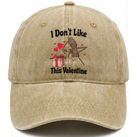 Marcus The Worm Meme Washed Cotton Baseball Cap I Do Not Like This Valentine