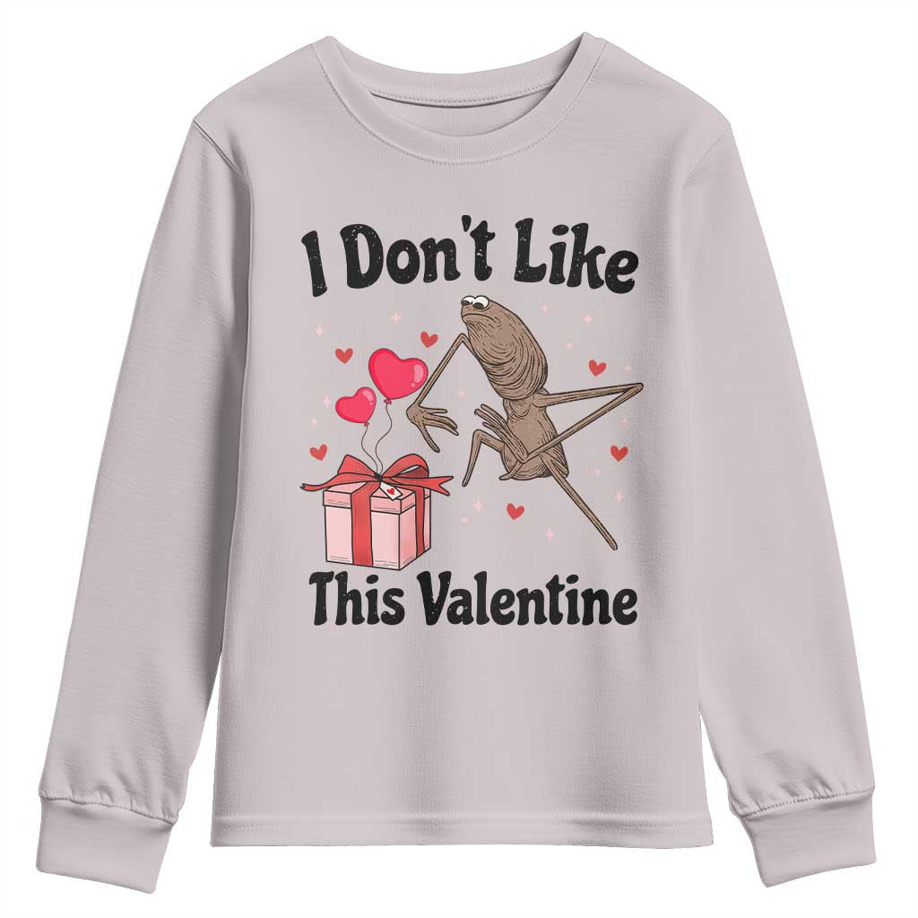 Marcus The Worm Meme Youth Sweatshirt I Do Not Like This Valentine - Wonder Print Shop