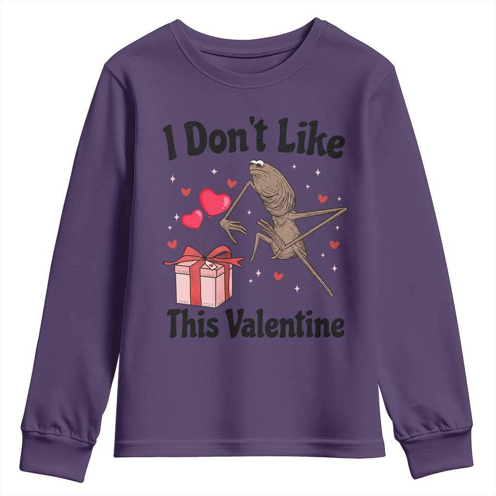 Marcus The Worm Meme Youth Sweatshirt I Do Not Like This Valentine - Wonder Print Shop