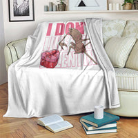 Marcus The Worm Funny Valentine Meme Throw Blanket I Don't Like This Valentine