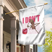 Marcus The Worm Funny Valentine Meme Garden Flag I Don't Like This Valentine