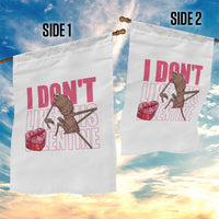 Marcus The Worm Funny Valentine Meme Garden Flag I Don't Like This Valentine