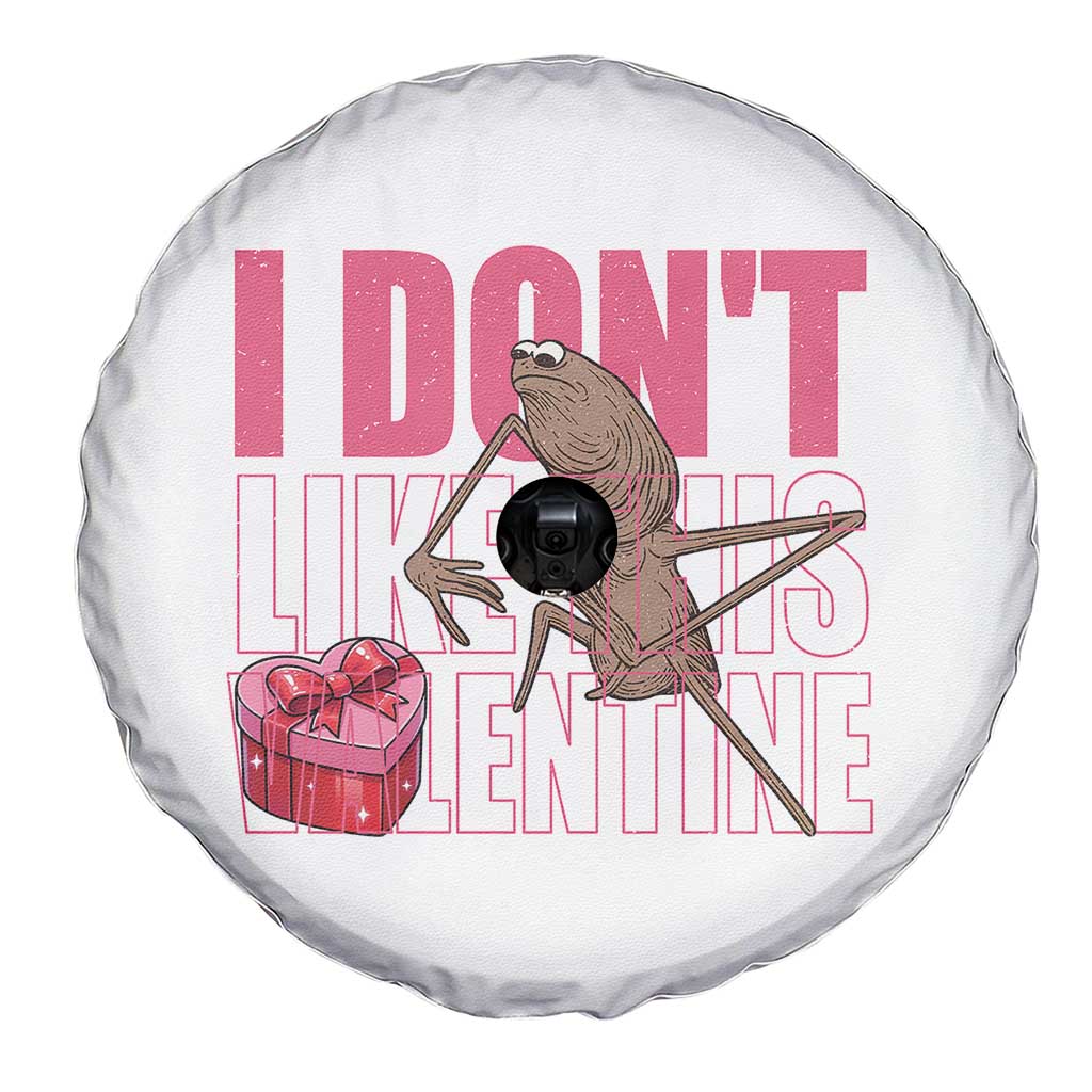 Marcus The Worm Funny Valentine Meme Spare Tire Cover I Don't Like This Valentine