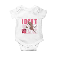 Marcus The Worm Funny Valentine Meme Baby Onesie I Don't Like This Valentine