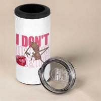 Marcus The Worm Funny Valentine Meme 4 in 1 Can Cooler Tumbler I Don't Like This Valentine