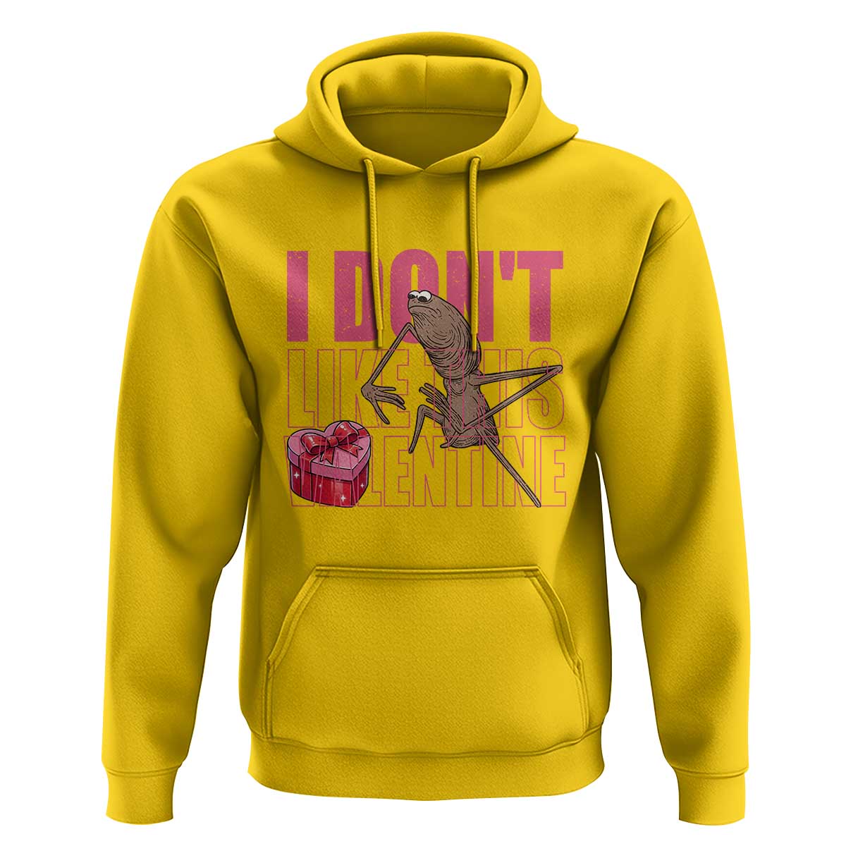 Marcus The Worm Funny Valentine Meme Hoodie I Don't Like This Valentine