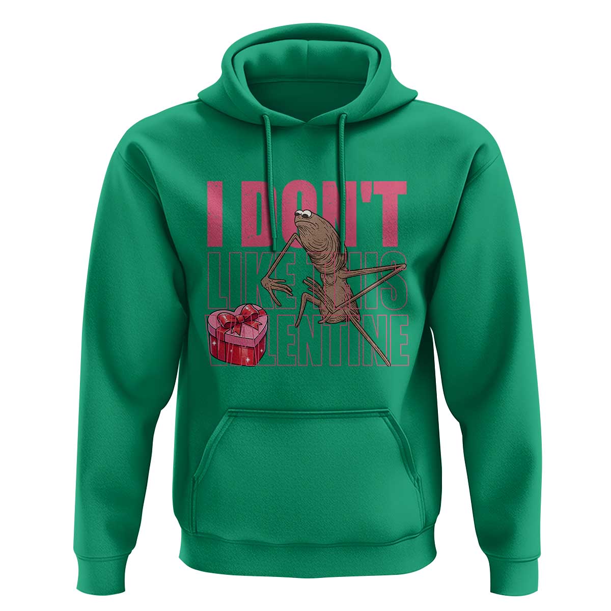 Marcus The Worm Funny Valentine Meme Hoodie I Don't Like This Valentine