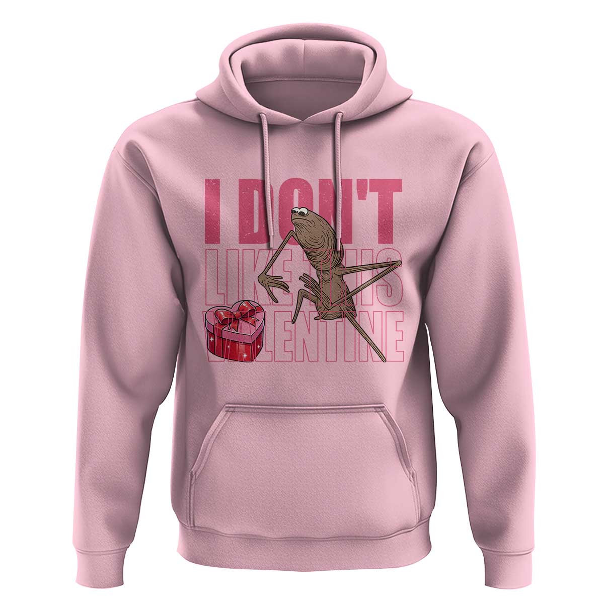 Marcus The Worm Funny Valentine Meme Hoodie I Don't Like This Valentine